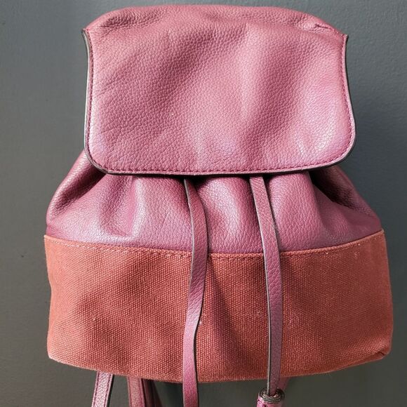 Rebecca Minkoff Mansfield Burgundy Leather Brit Brass Convertible Backpack Purse main image 4